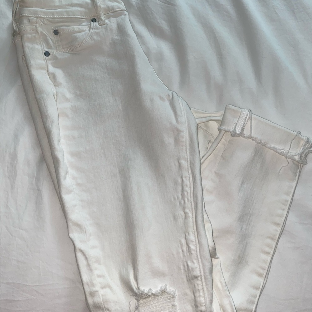 Articles of Society White Ripped Skinny Jeans